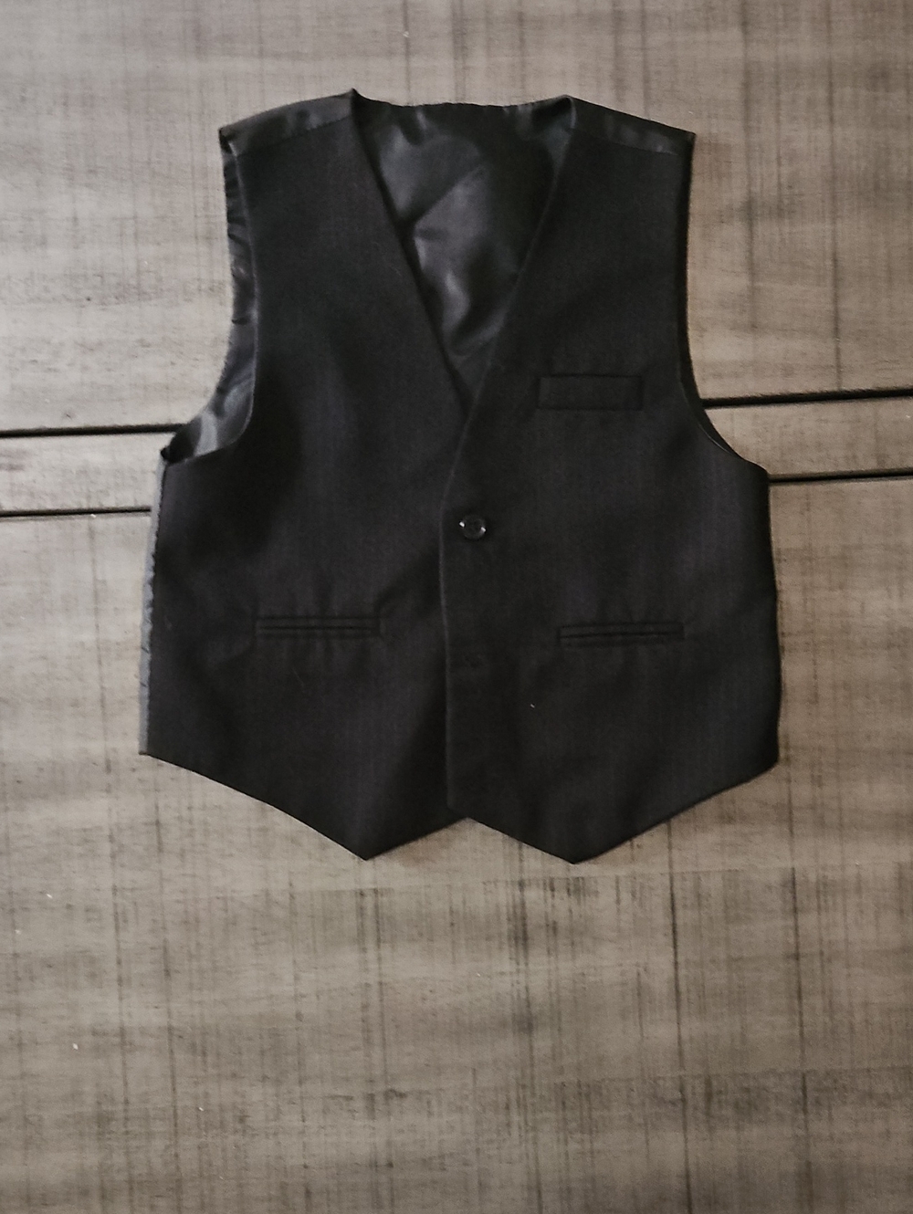 Kid's Classic Black Dress Vest